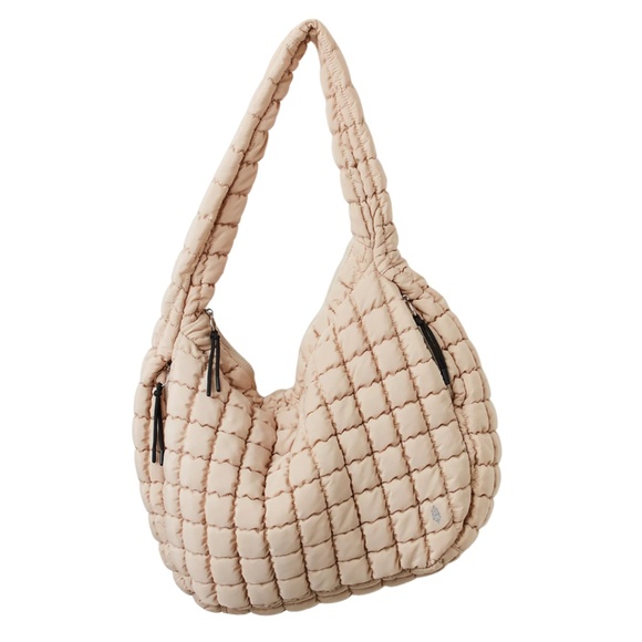 Free People Quilted Carryall Bag - Off White - Picture 1 of 9